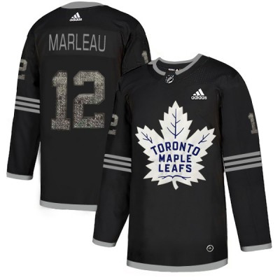 Adidas Toronto Maple Leafs #12 Patrick Marleau Black Authentic Classic Stitched NHL Jersey